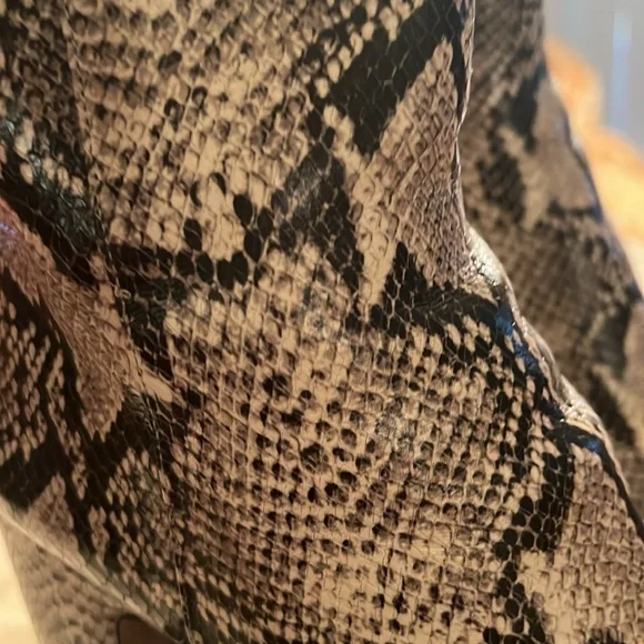 Sam Edelman Women's Snake Print Ankle Boots - Picture 3 of 10